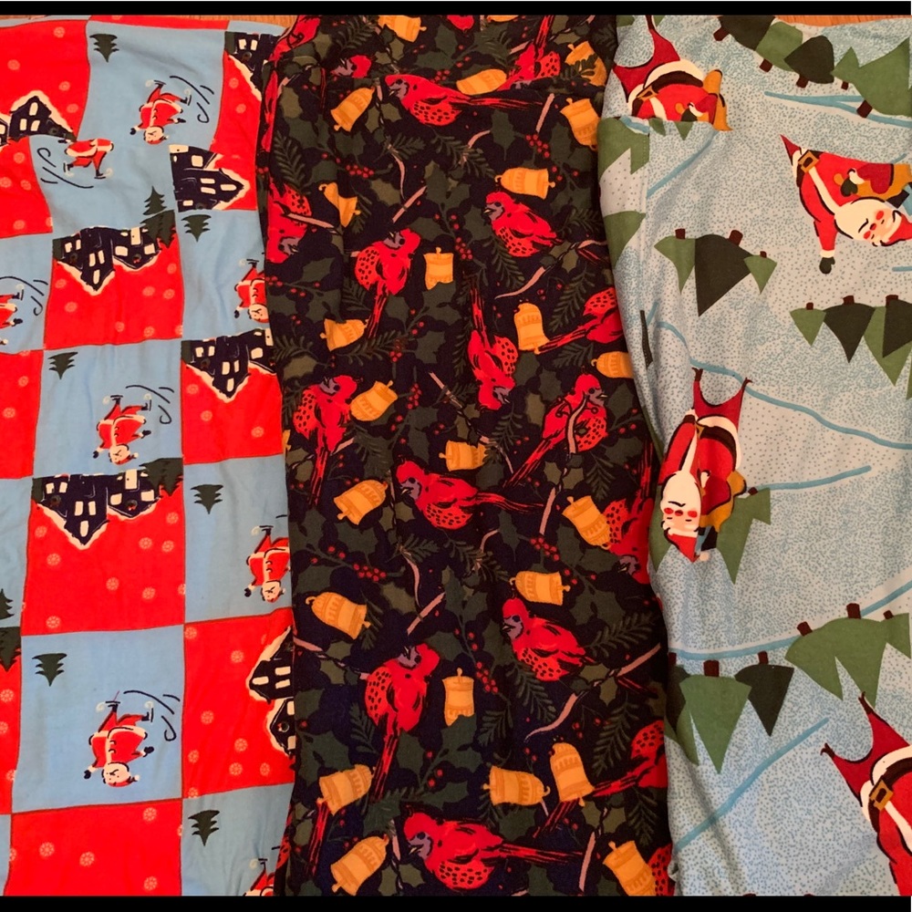3pack LuLaRoe Holiday Leggings TC2
